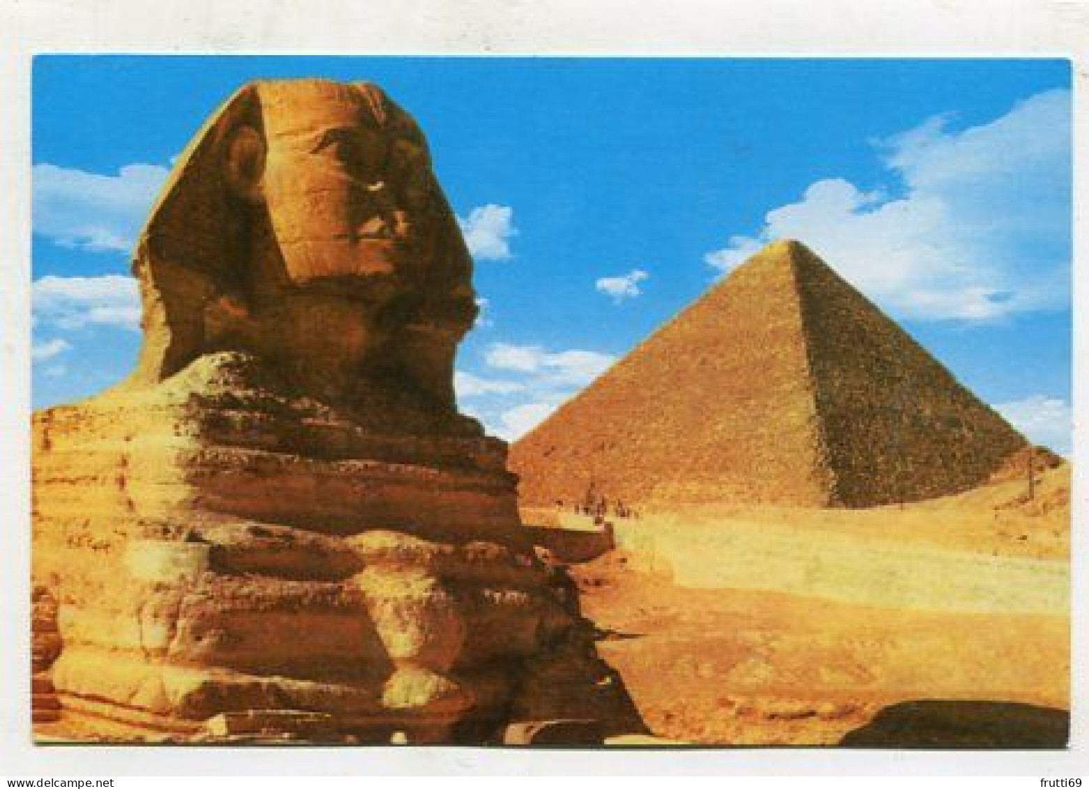 AK 162080 EGYPT - Giza - The Great Sphinx & Keops Pyramid - Sfinge