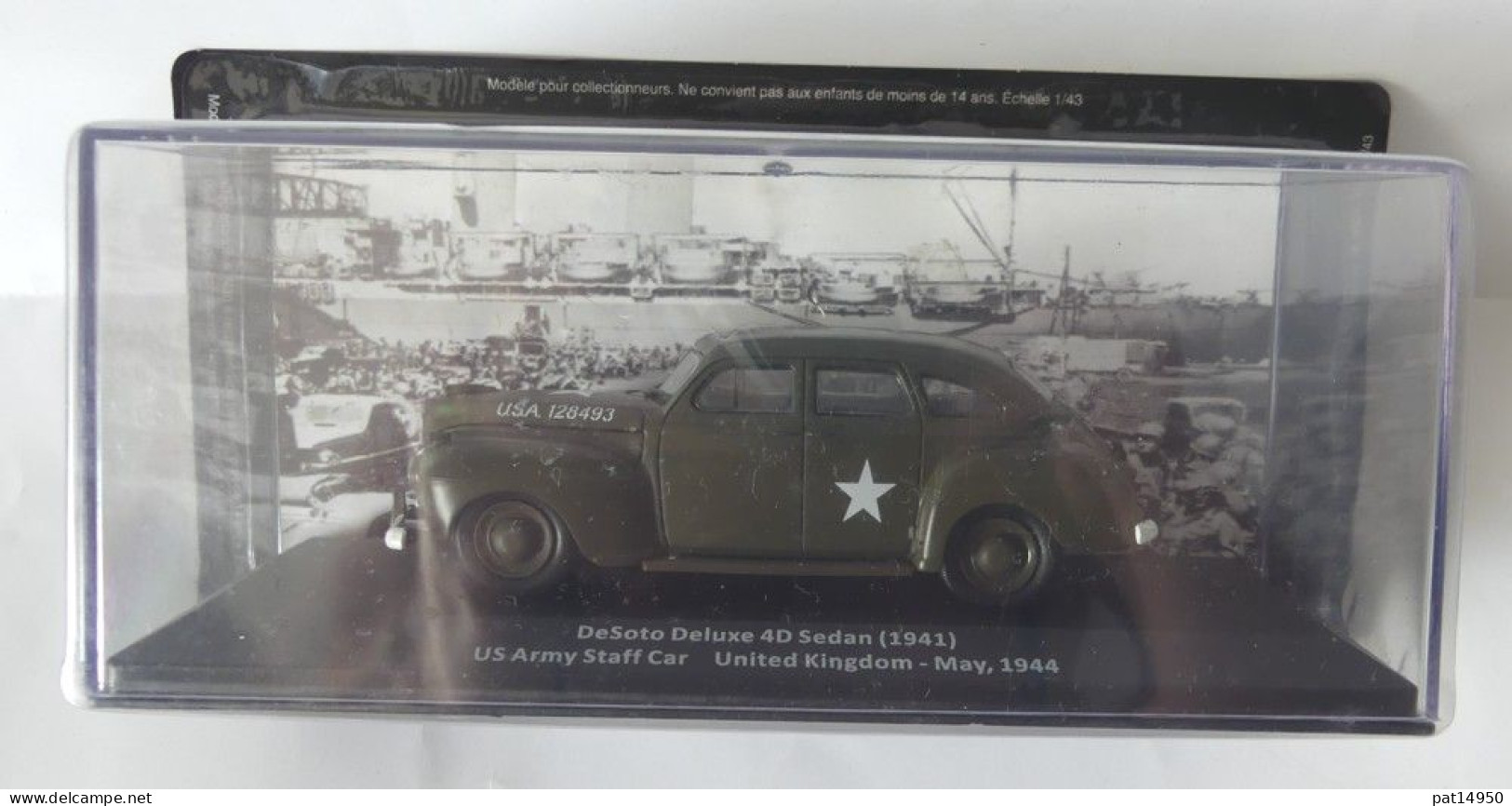 PAT14950 DESOTO DELUXE 4D SEDAN US ARMY STAFF CAR - Militaria