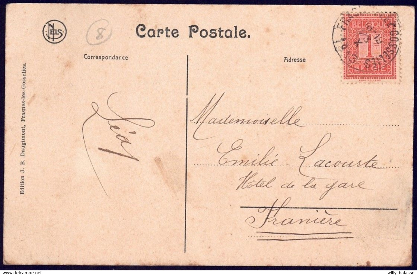 +++ CPA - FRASNES LEZ GOSSELIES - Maison Communale Et Eglise - Carte Animée  // - Les Bons Villers