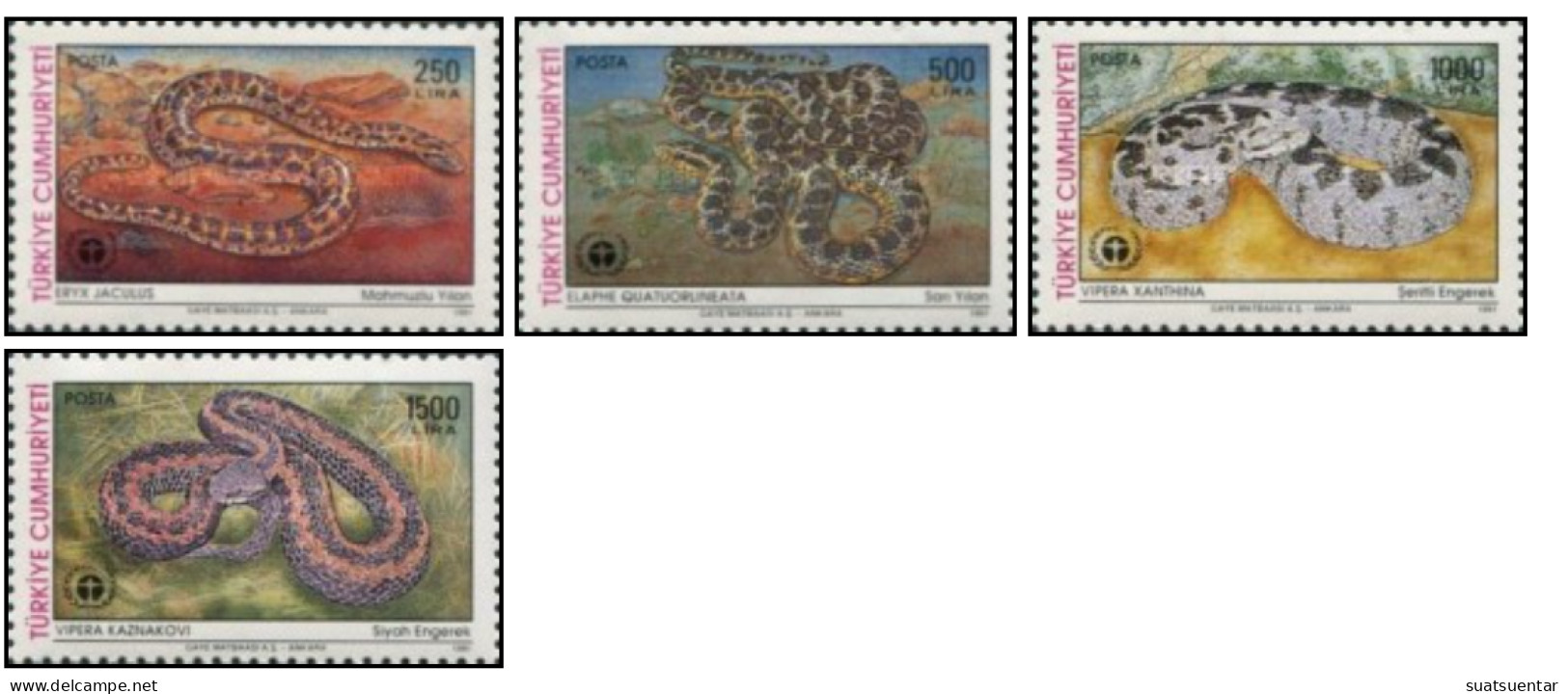 1991 World Environment Day - Snakes MNH - Neufs