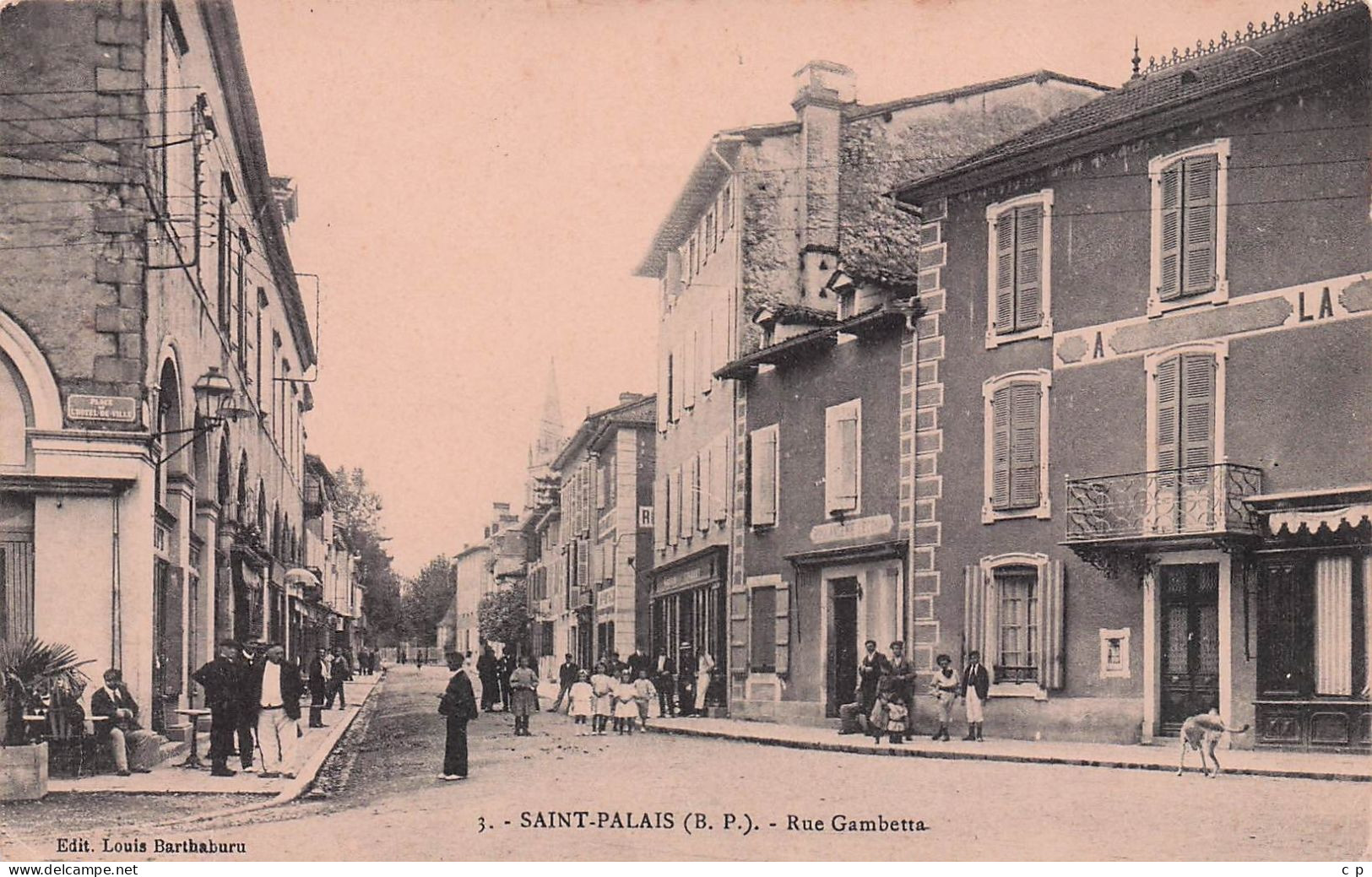 Saint Palais - Rue Gambetta  - CPA°J - Saint Palais