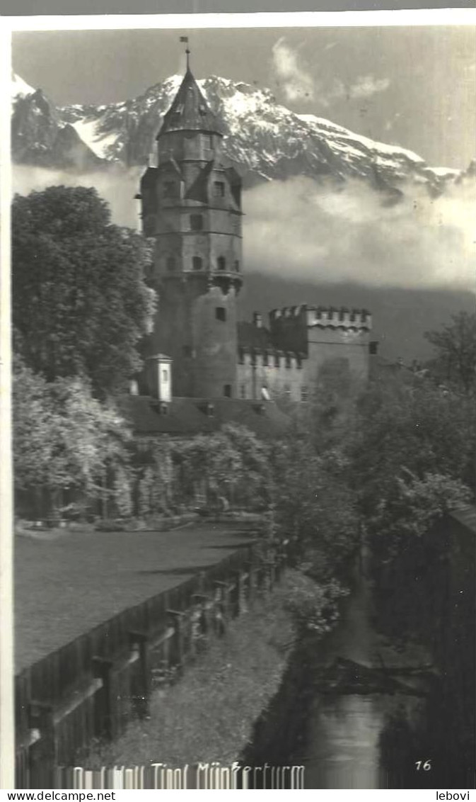 Autriche BAD HALL (Tirol) MÜNZERTURM Kunstverlag  A. Stockhammer, Kurort Hall (1937) - Verzamelingen & Kavels