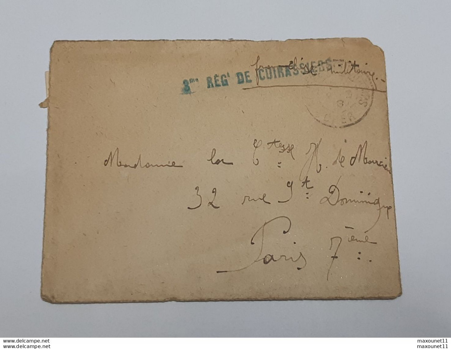 Militaria - Guerre 14-18 - Lettre D'un Soldat Du 3eme Régiment De Cuirassiers Vers Sa Maman Le 2 - 3 -1918 .. Lot120C . - 1914-18