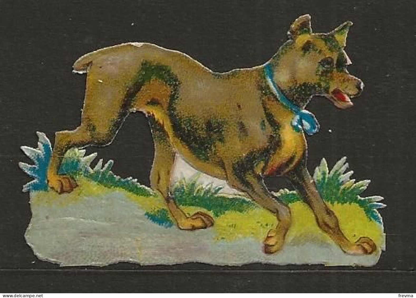 Découpis Gaufrée Chien Année 1900 - Animales