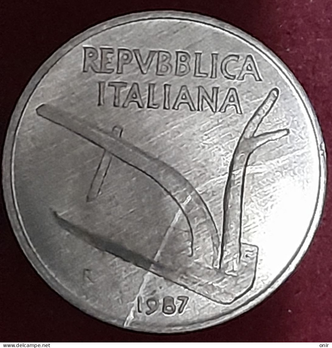 Errore Di Conio 10 Lire 1987 Repubblica Italiana Fdc - Variétés Et Curiosités