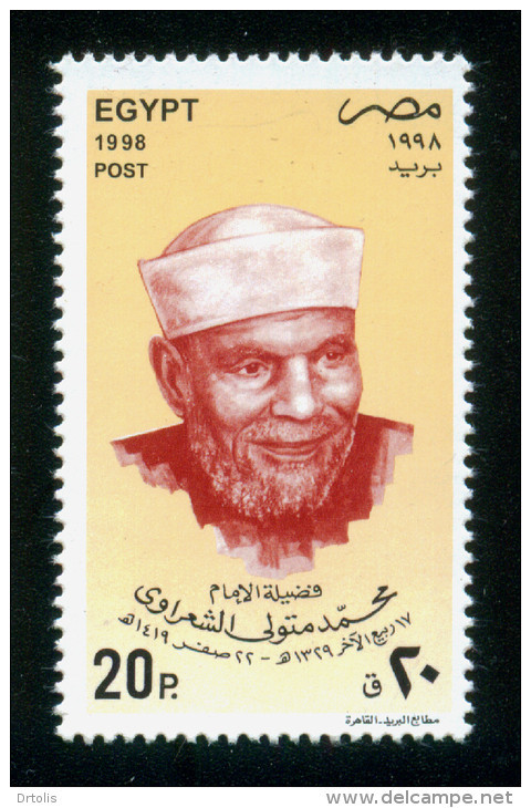 EGYPT / 1998 / SHEIKH MUHAMMAD METWALLY AL SHAARAWY / RELIGION / ISLAM / MNH / VF - Neufs