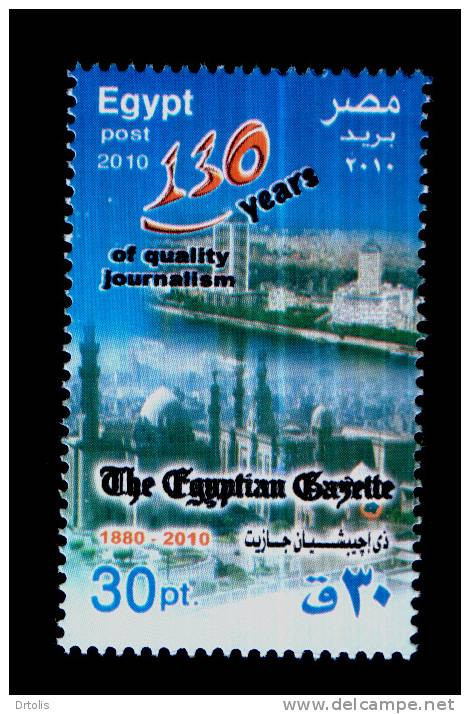 EGYPT 2010 / THE EGYPTIAN GAZETTE JORNAL ; 130 YEARS / MNH / VF. - Ongebruikt