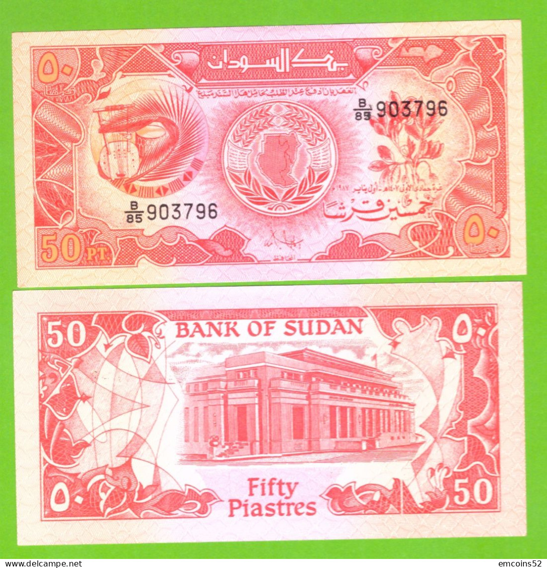 SUDAN 50 PIASTRES 1987 P-38 UNC - Sudan