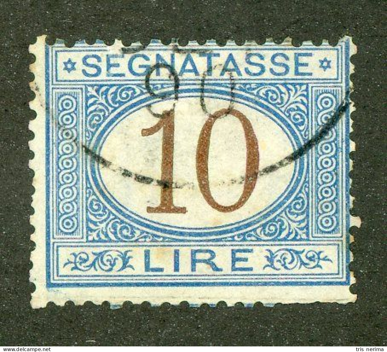 972 Italy 1870 Scott #J19 Used (Lower Bids 20% Off) - Taxe
