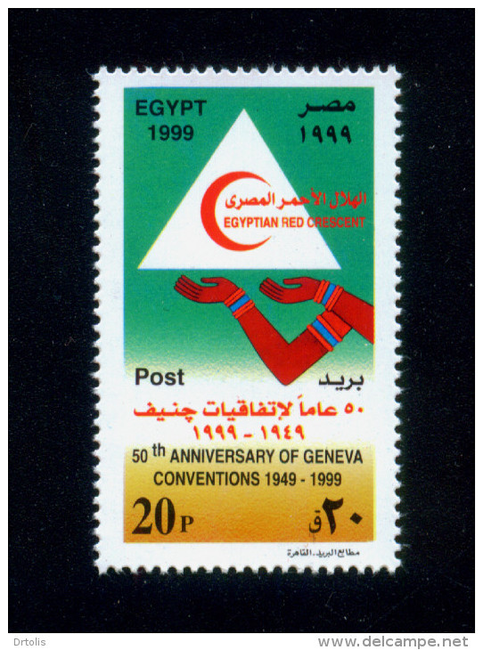 EGYPT / 1999 / MEDICINE / RED CRESCENT / EGYPTOLOGY / GENEVA CONVENTIONS / MNH / VF - Nuevos