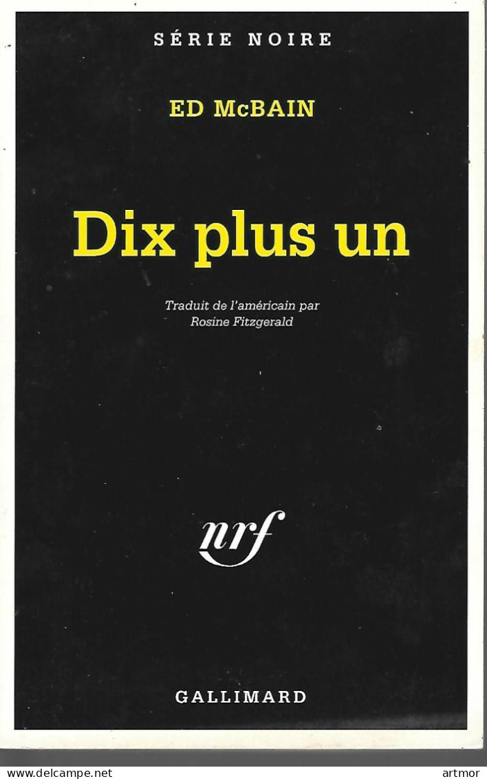 SERIE NOIRE N° 1295 - REED 1995- Mc BAIN - DIX PLUS UN - Série Noire