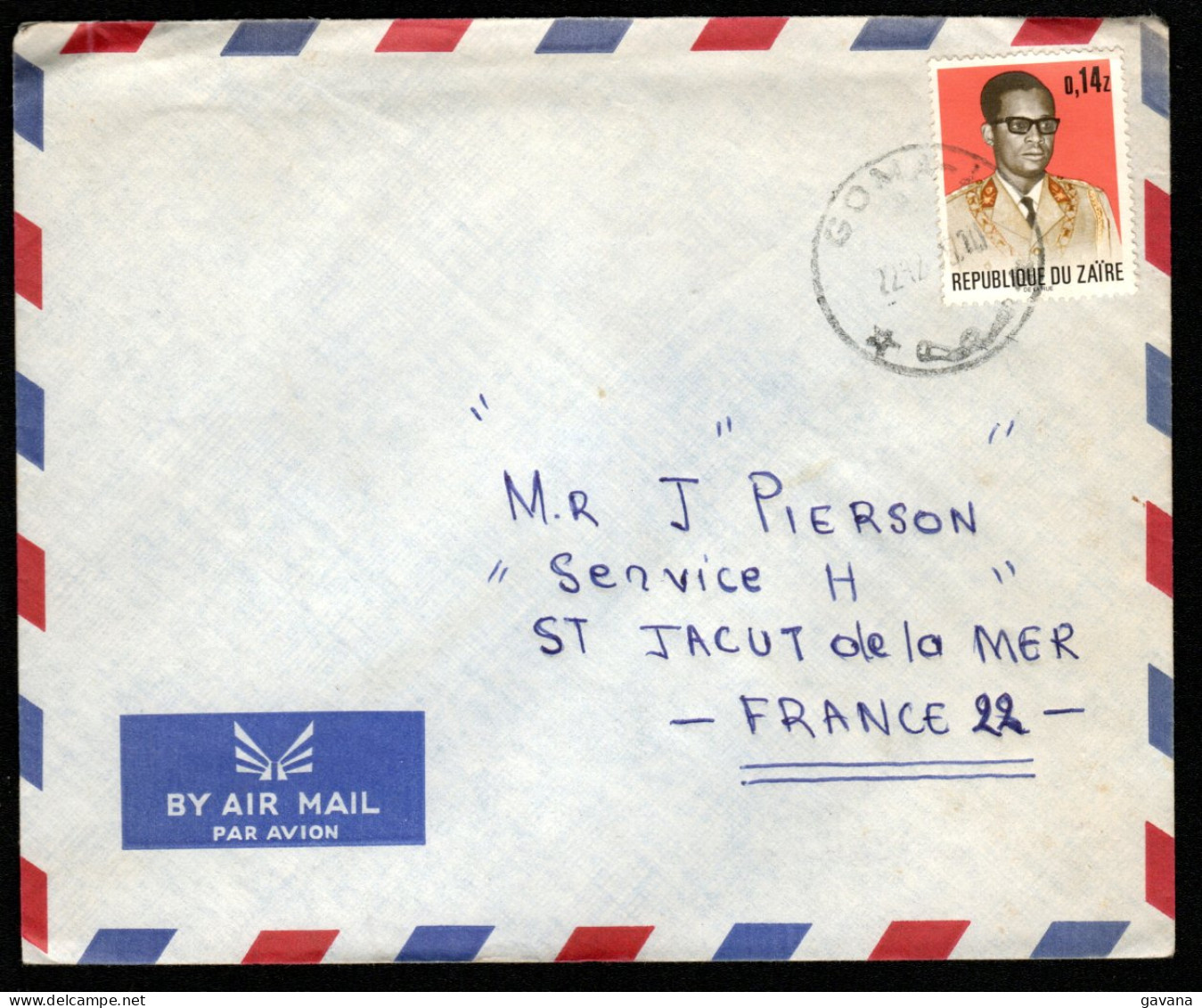 Marcophilie - Lettre Du ZAIRE - Cad GOMA 1975 - Storia Postale