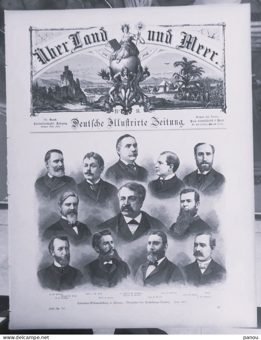 Über Land Und Meer 1893 Band 70 Nr 31. COLUMBUS CHICAGO. KORINTH CORINTH GRIECHENLAND GREECE - Andere & Zonder Classificatie