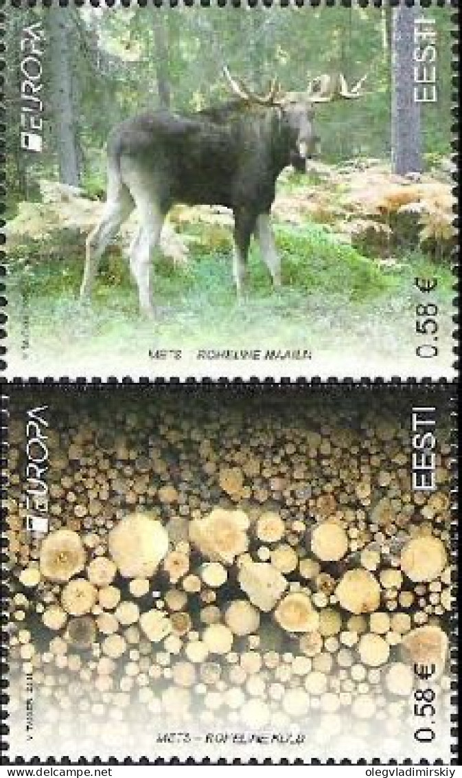 Estonia Estland Estonie 2011 Europa CEPT Forests Set Of 2 Stamps Mint - 2011