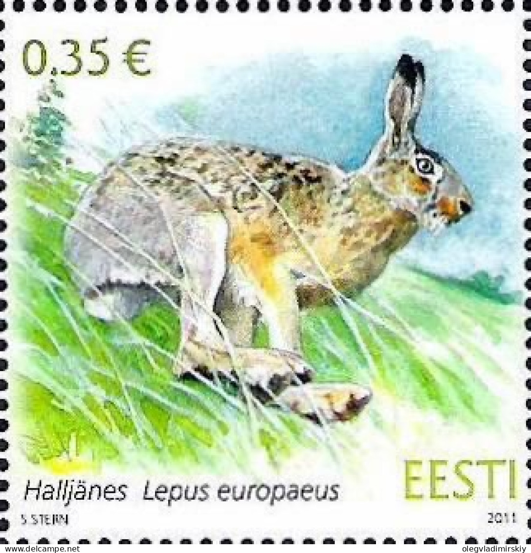 Estonia Estland Estonie 2011 Fauna Rabbit Stamp MNH - Lapins