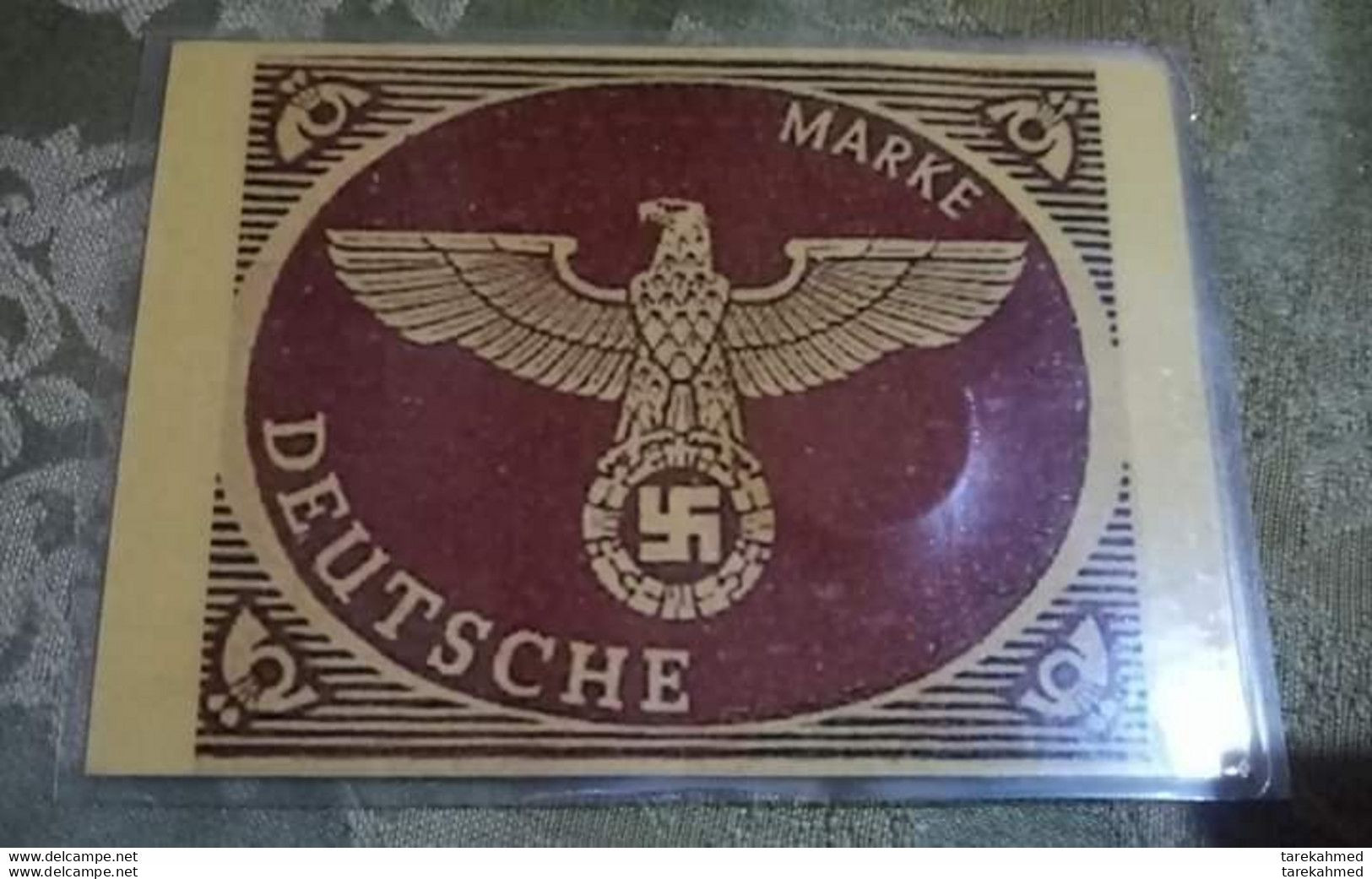 Rare Nazi 43 Birth Anniv. Numismatic Card With A Coin Of Germany Empire. - Unclassified