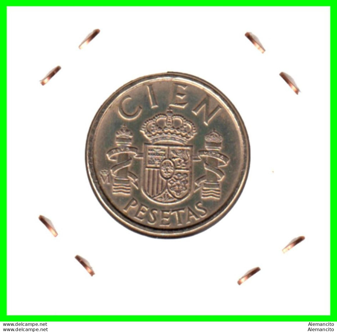 ESPAÑA  ( EUROPA ) -  MONEDA DE 100 Ptas. JUAN CARLOS I REY (COMPOSICIÓN: BRONCE, ALUMINIO, Y HIERRO, -DEL AÑO 1986 - 100 Peseta