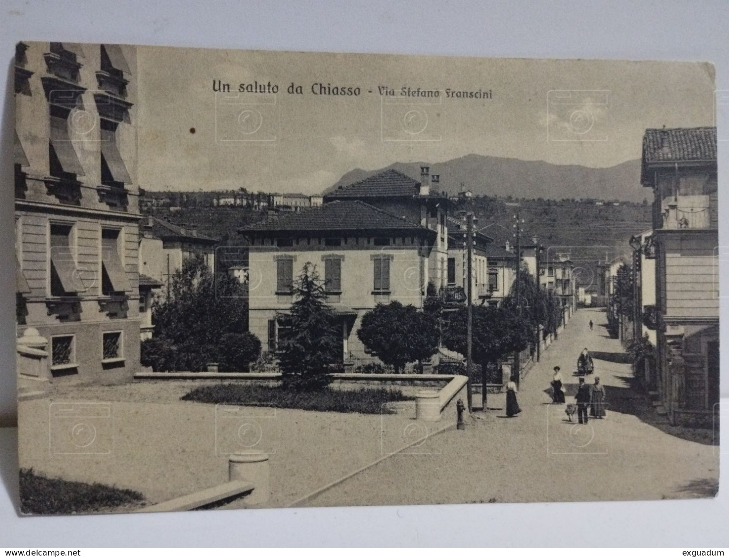 Suisse UN SALUTO DA CHIASSO Via Stefano Franscini 1913 - Chiasso