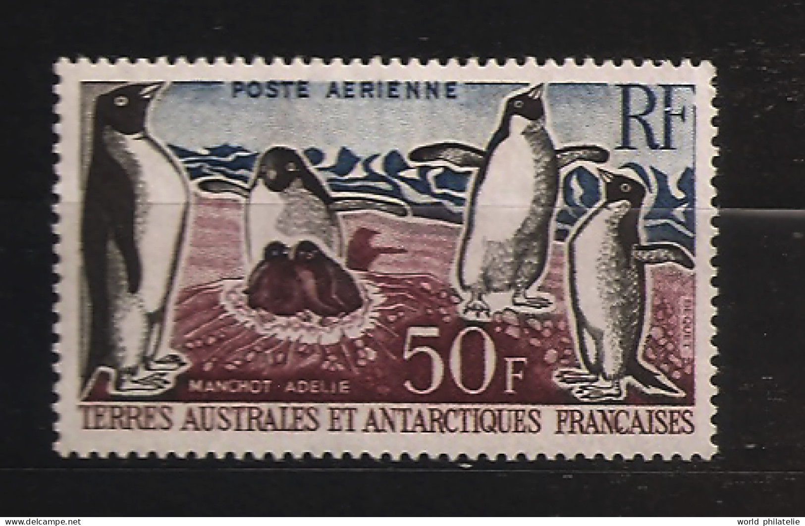 TAAF Terres Australes 1963 N° PA 5 ** Animaux, Manchots Empereurs, Terre Adélie, Poussin, Nid, Œufs Aptenodytes Forsteri - Neufs