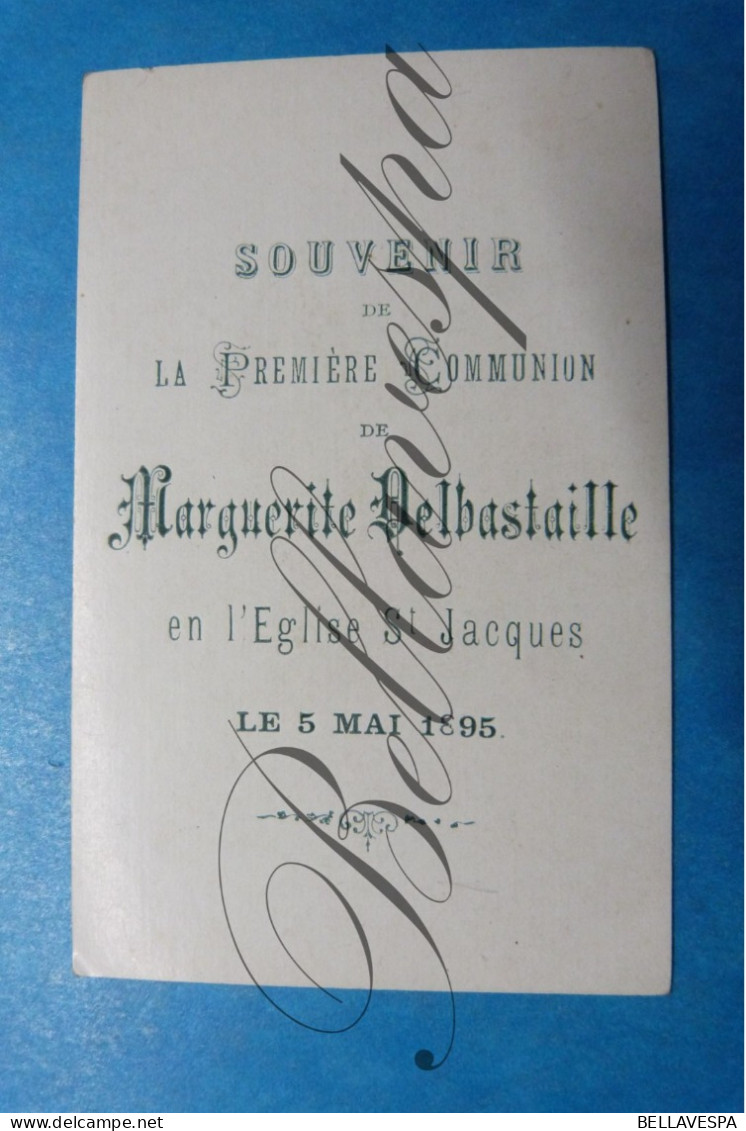 Marguerite DELBASTAILLE Eglise St Jacques 1895 Litho - Communion