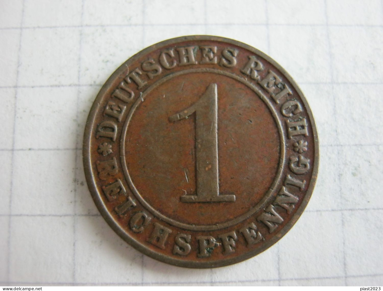 Germany 1 Reichspfennig 1925 D - 1 Renten- & 1 Reichspfennig