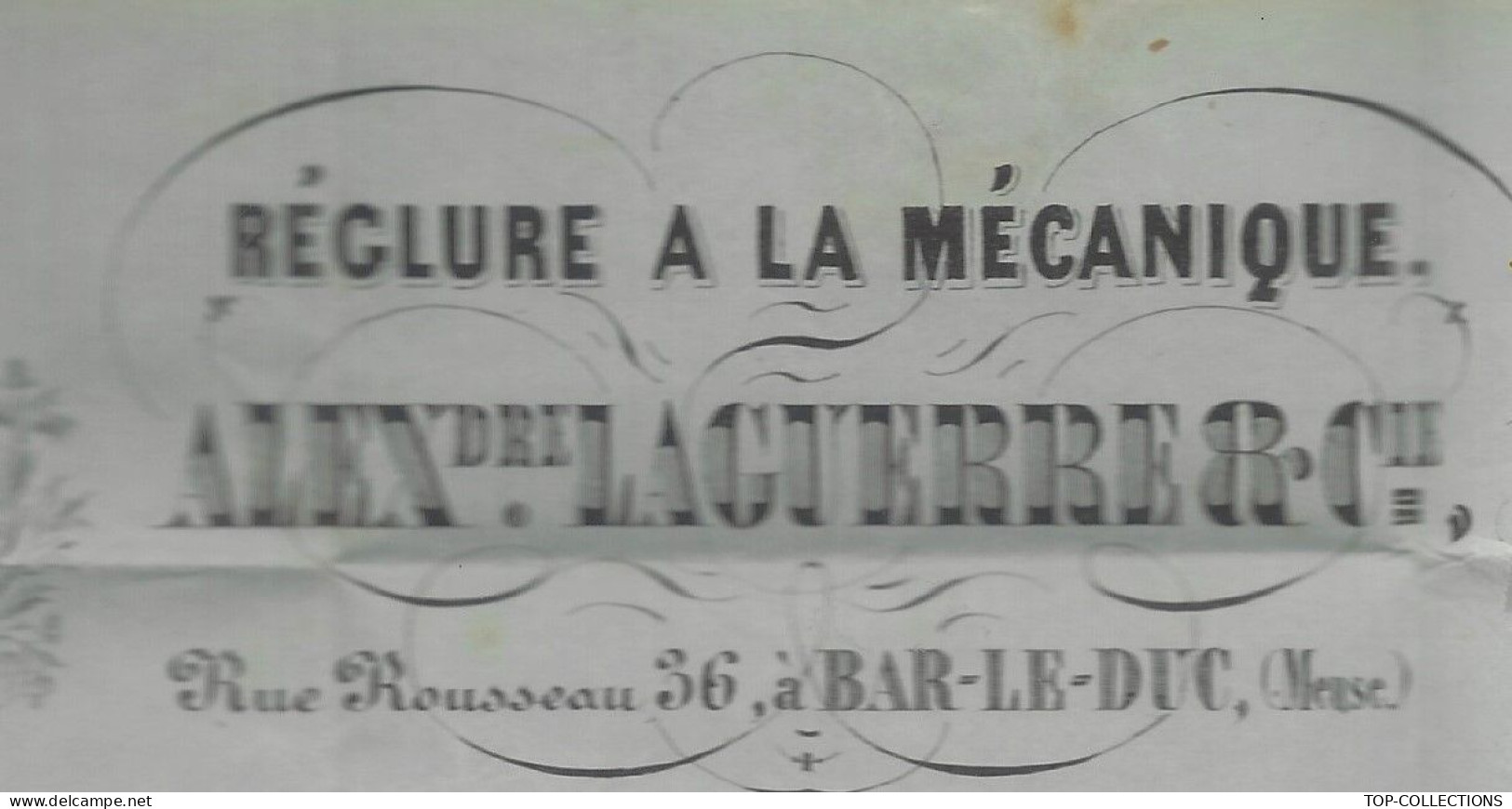 1842 ENTETE ALEXANDRE LAGUERRE Librairie Papeterie  Bar Le Duc Meuse  Pour Boliet Papetier Relieur à Bar Sur Aube Aube - 1800 – 1899