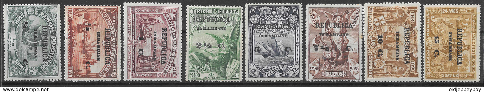 1913 – 4.º Centenário Da Descoberta Caminho Marítimo Para A Índia SOBRE TIMOR  Sobrecarga  REPUBLICA INHAMBANE MH - Inhambane