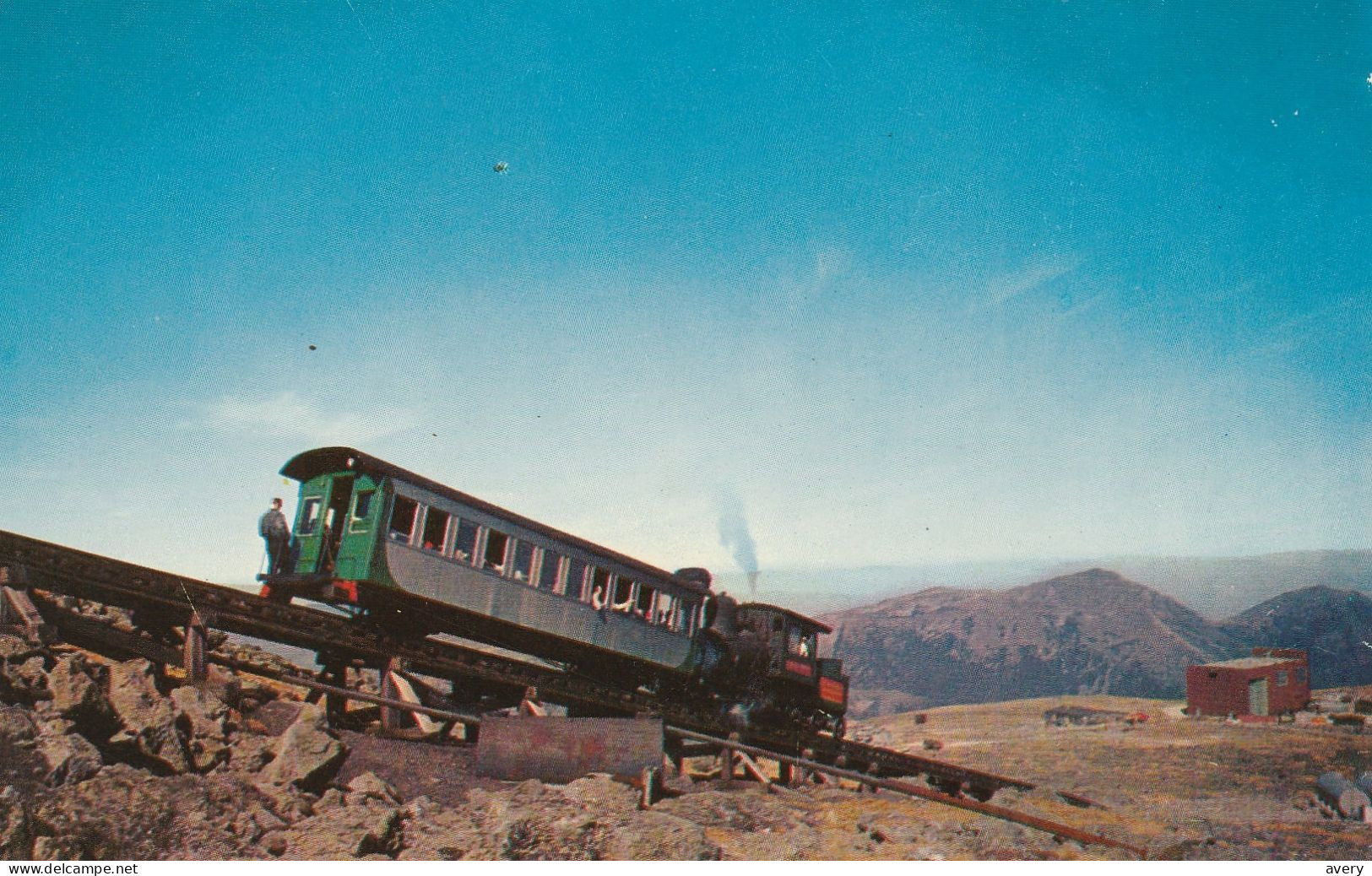 Mount Washington, White Mountains, New Hampshire's Unique Cog Railway Approaches The 6288 Ft. Summit - White Mountains