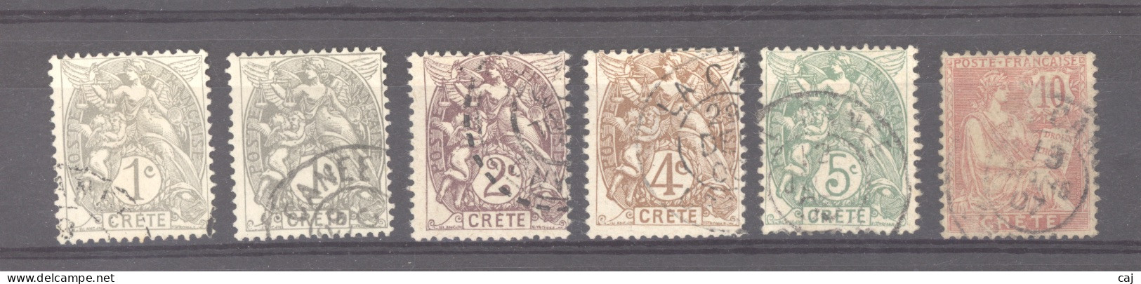 Crète :  Yv  1-6  (o)  Sauf 3 - Used Stamps