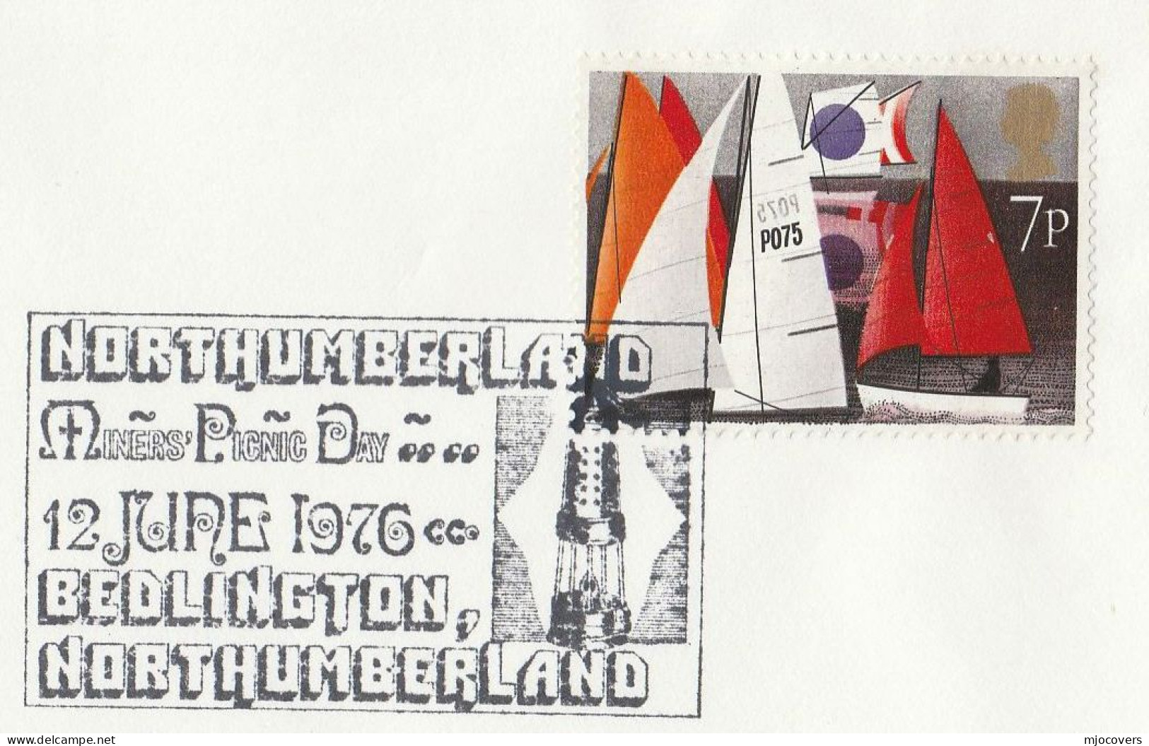 1976 COAL MINERS PICNIC DAY Cover BEDLINGTON Event GB Stamps Energy Minerals Mining - Other & Unclassified