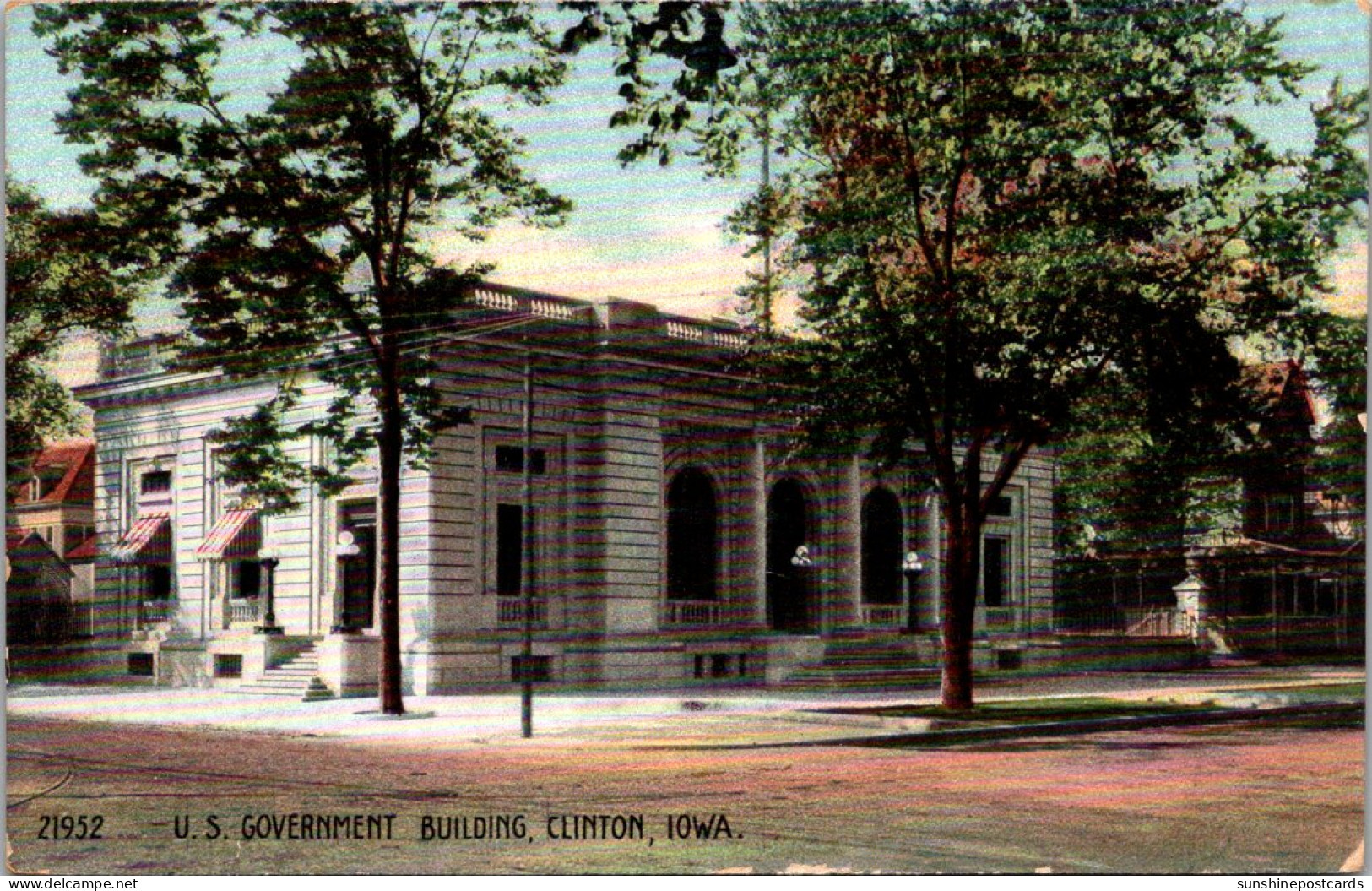 Iowa Clinton U S Government Building 1910 - Sonstige & Ohne Zuordnung