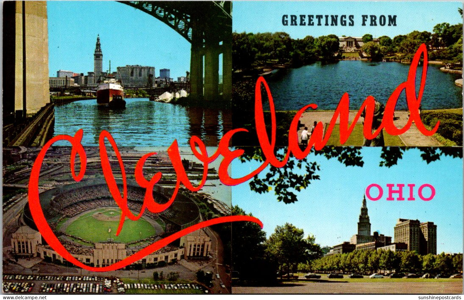 Ohio Greetings From Cleveland With Multi View - Cleveland