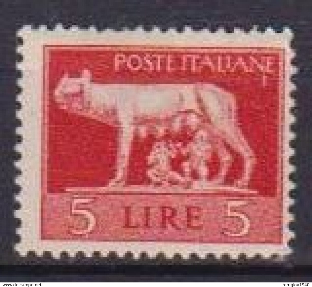 REGNO D'ITALIA LUOGOTENENZA 1945 IMPERIALE SENZA FASCI SASS. 534   MLH VF - Used