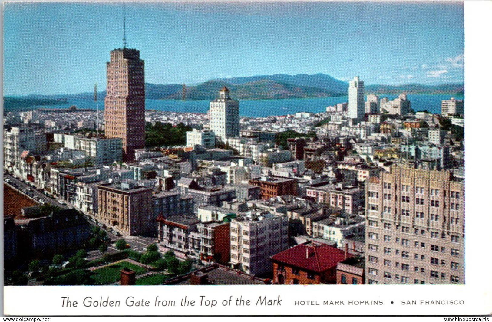 California San Francisco The Golden Gate From The Top Of The Mark Hotel Mark Hopkins - San Francisco