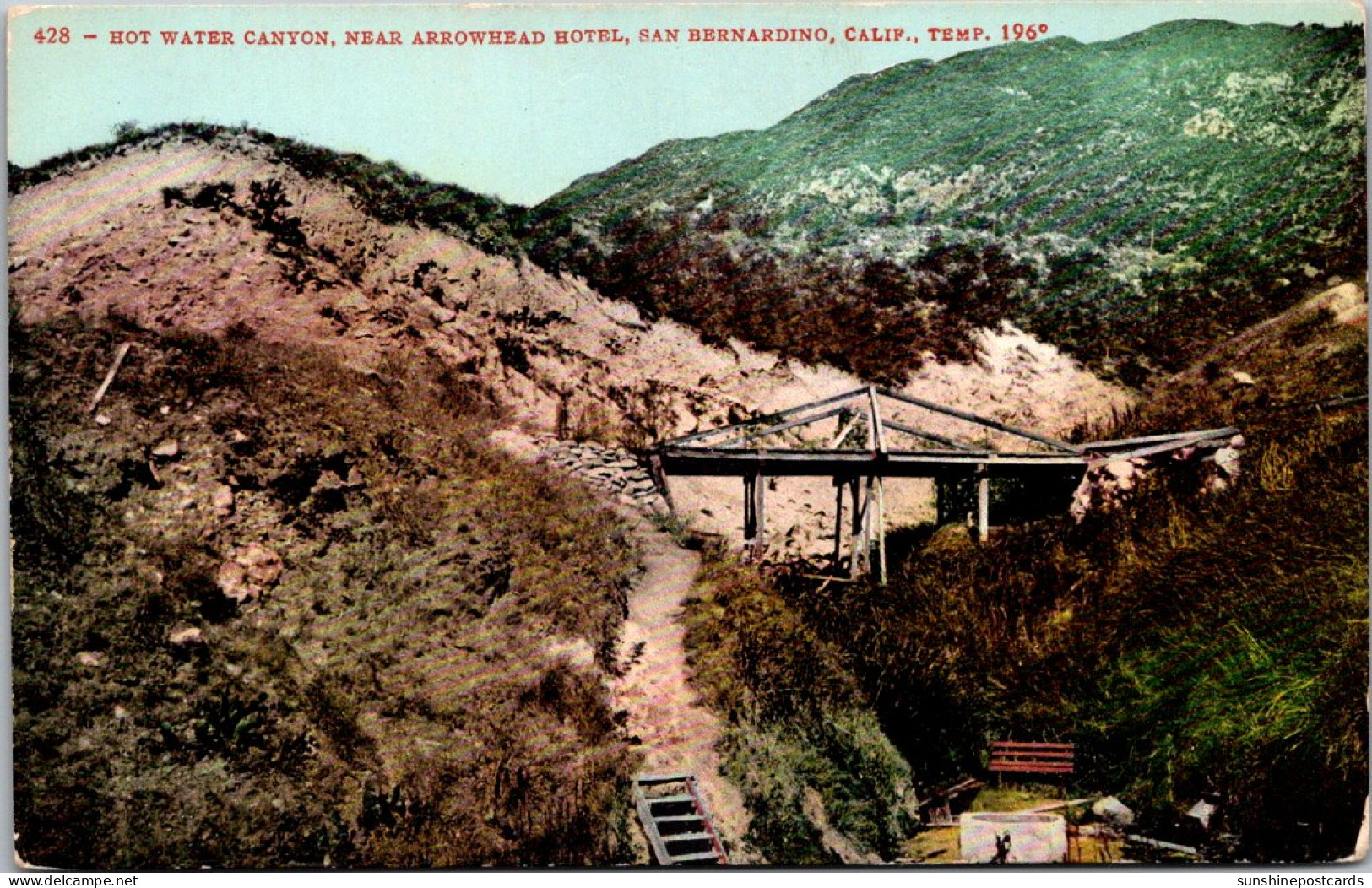 California San Bernardino Hot Water Canyon Near Arriwhead Hotel  - San Bernardino