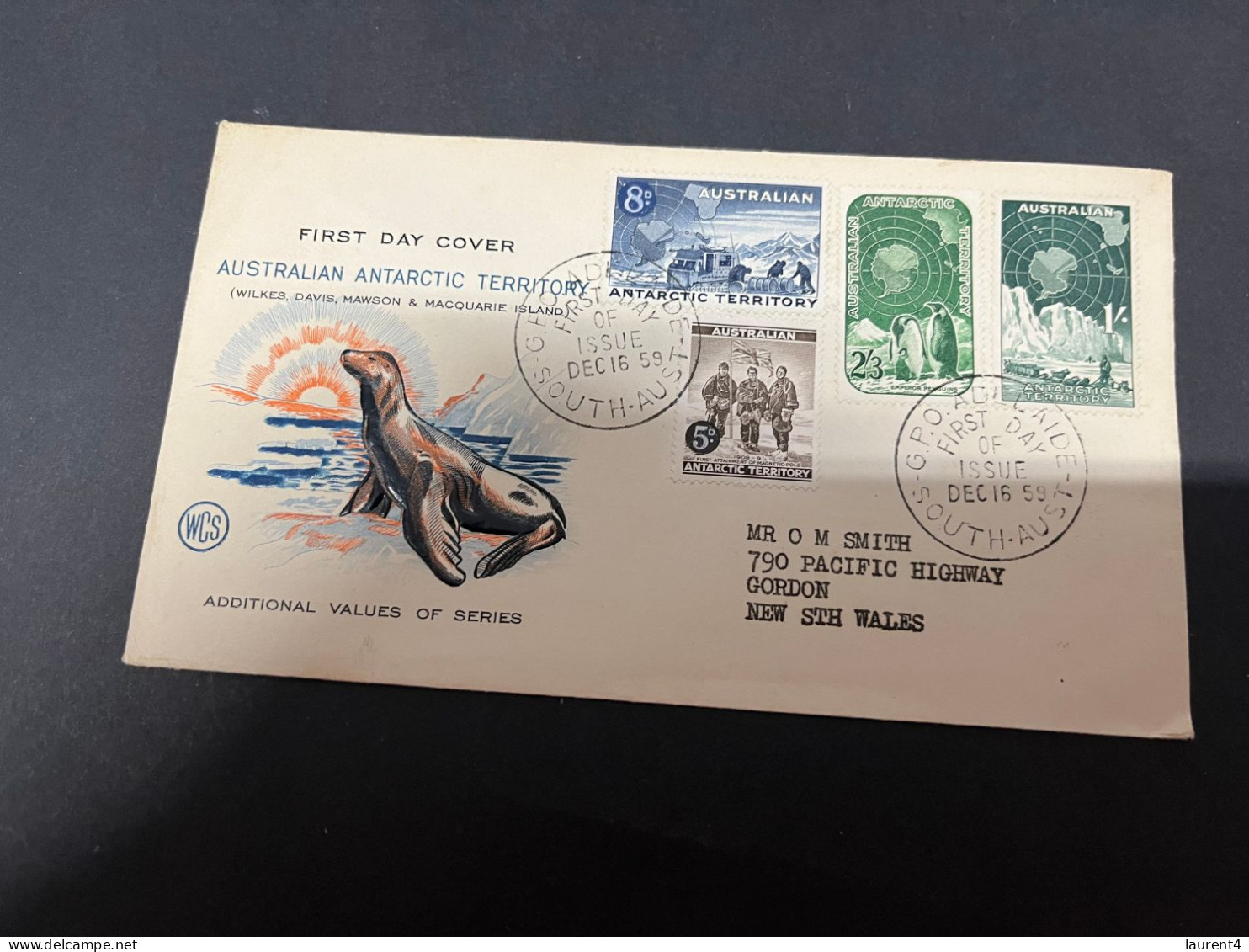 11-9-2023 (4 T 49) Australia AAT FDC Cover - (1959) - FDC