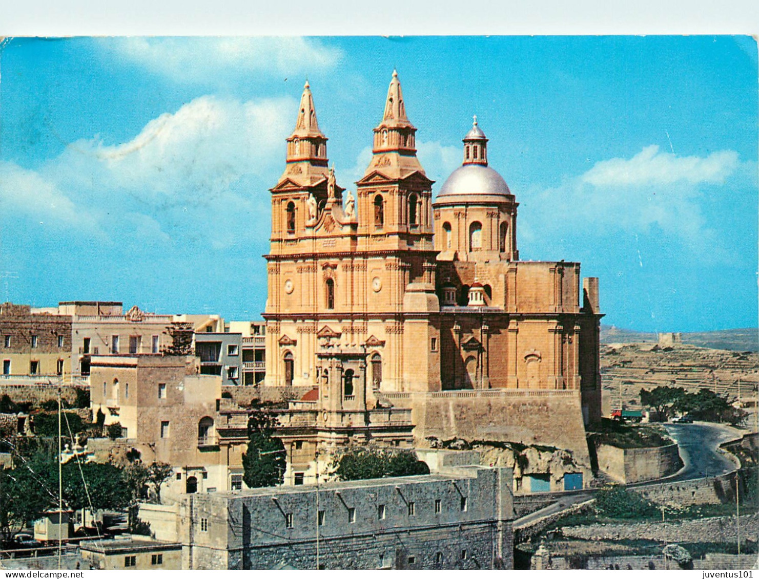 CPSM Malta-Mellieha Church-Beau Timbre-En L'état        L2373 - Malte