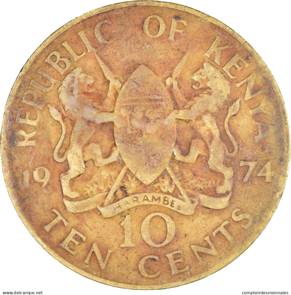 Monnaie, Kenya, 10 Cents, 1974 - Kenya