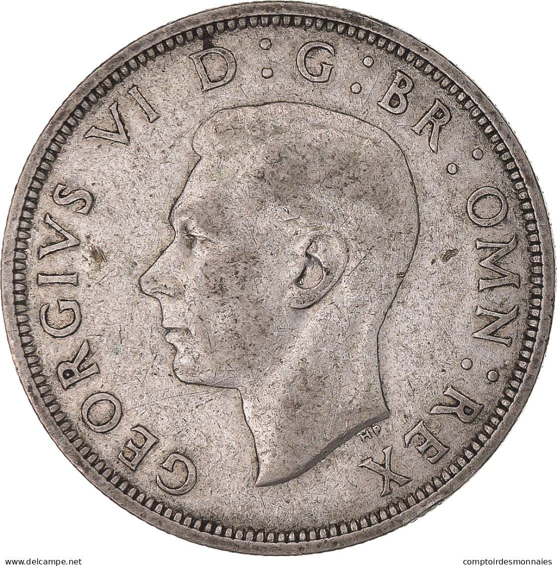 Monnaie, Grande-Bretagne, George VI, 1/2 Crown, 1940, TTB, Argent, KM:856 - K. 1/2 Crown