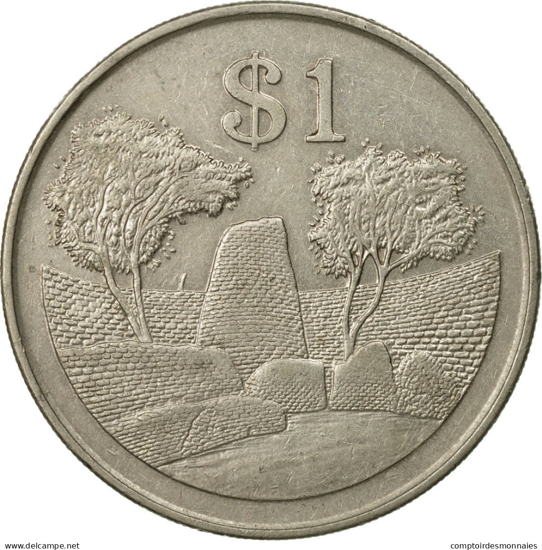 Monnaie, Zimbabwe, Dollar, 1993, TTB, Copper-nickel, KM:6 - Simbabwe