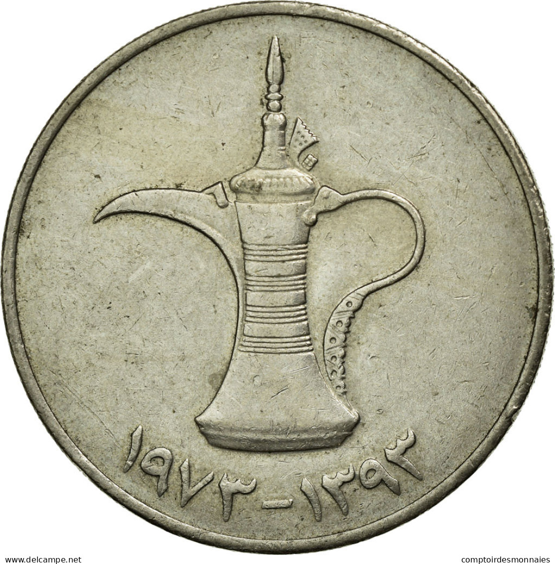 Monnaie, United Arab Emirates, Dirham, 1973/AH1393, British Royal Mint, TTB - Emirats Arabes Unis