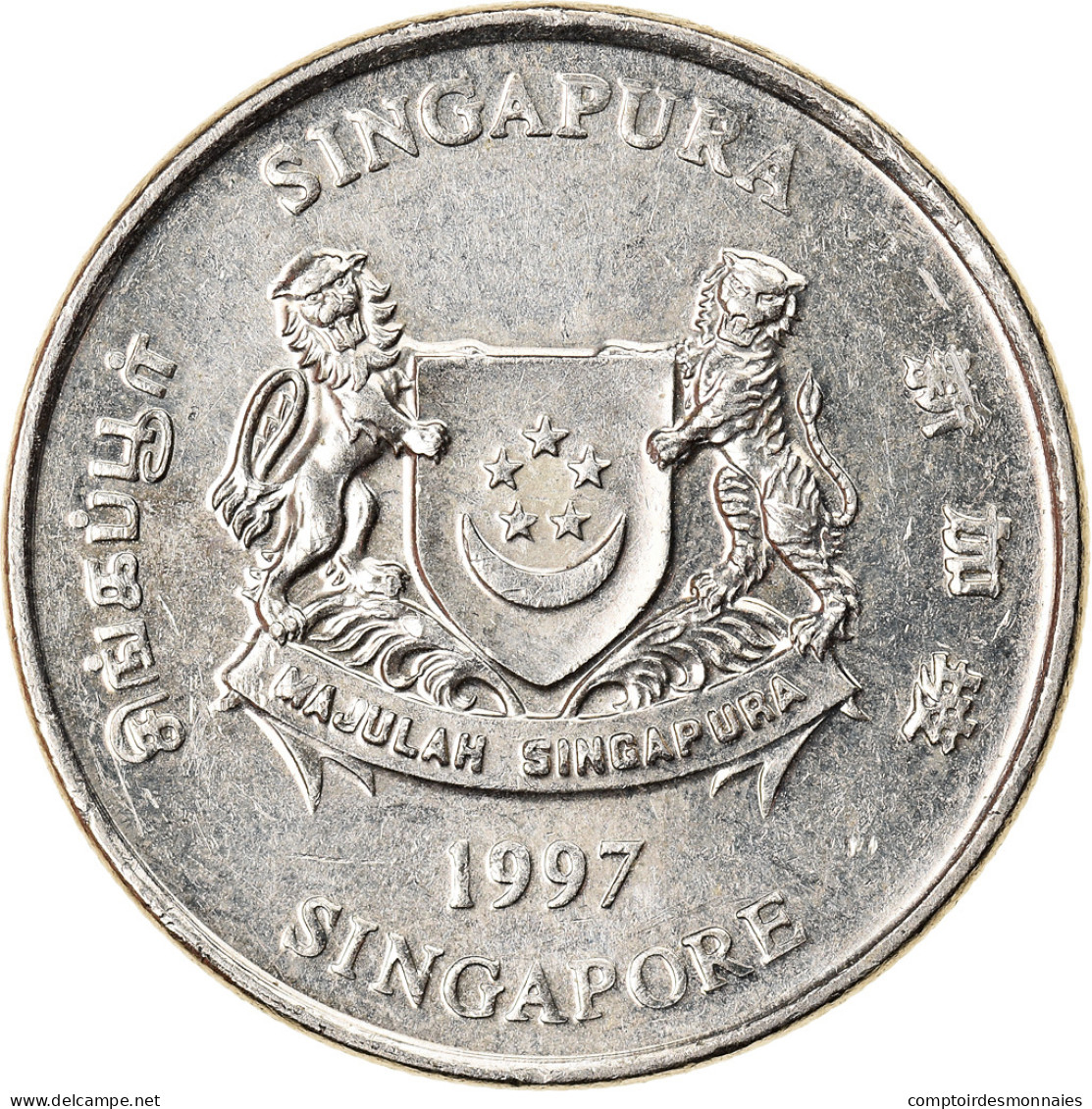 Monnaie, Singapour, 20 Cents, 1997, Singapore Mint, SUP, Copper-nickel, KM:101 - Singapour