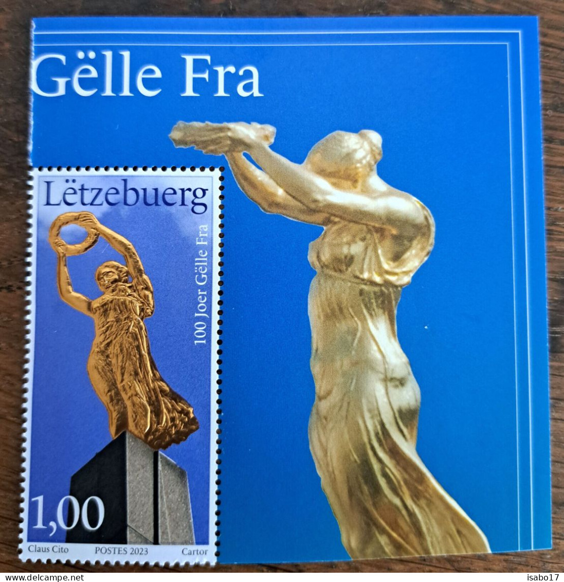 " 100 Jahre Gëlle Fra " Neuheit Aus Luxemburg 05.2023 - Herdenkingskaarten