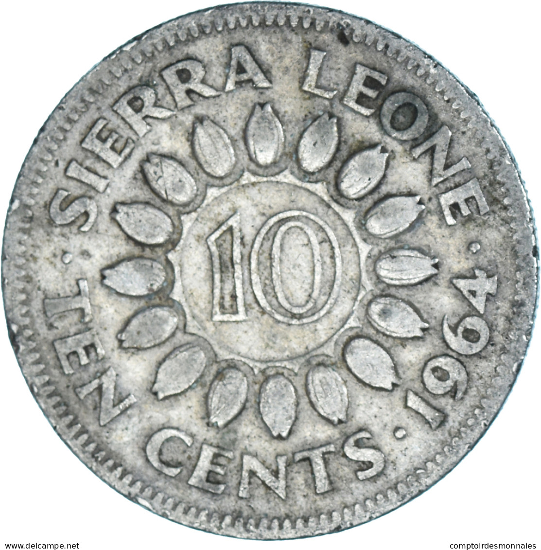 Monnaie, Sierra Leone, 10 Cents, 1964 - Sierra Leone