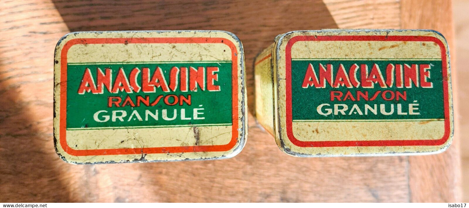 "Anaclasine" 2 Alte Blechdosen Von 1920 - Blikken