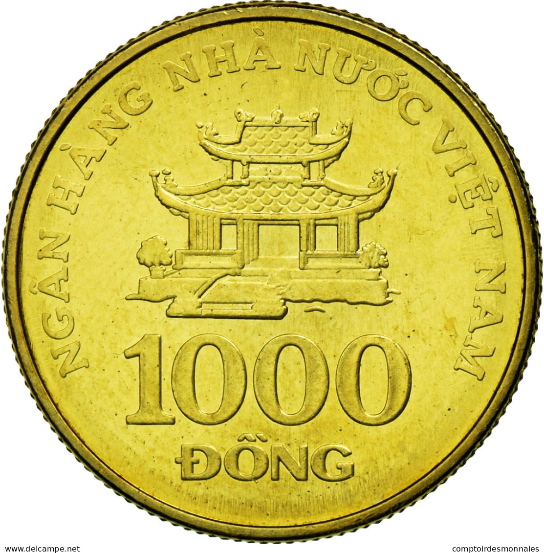 Monnaie, Viet Nam, SOCIALIST REPUBLIC, 1000 Dông, 2003, Vantaa, SPL, Brass - Vietnam