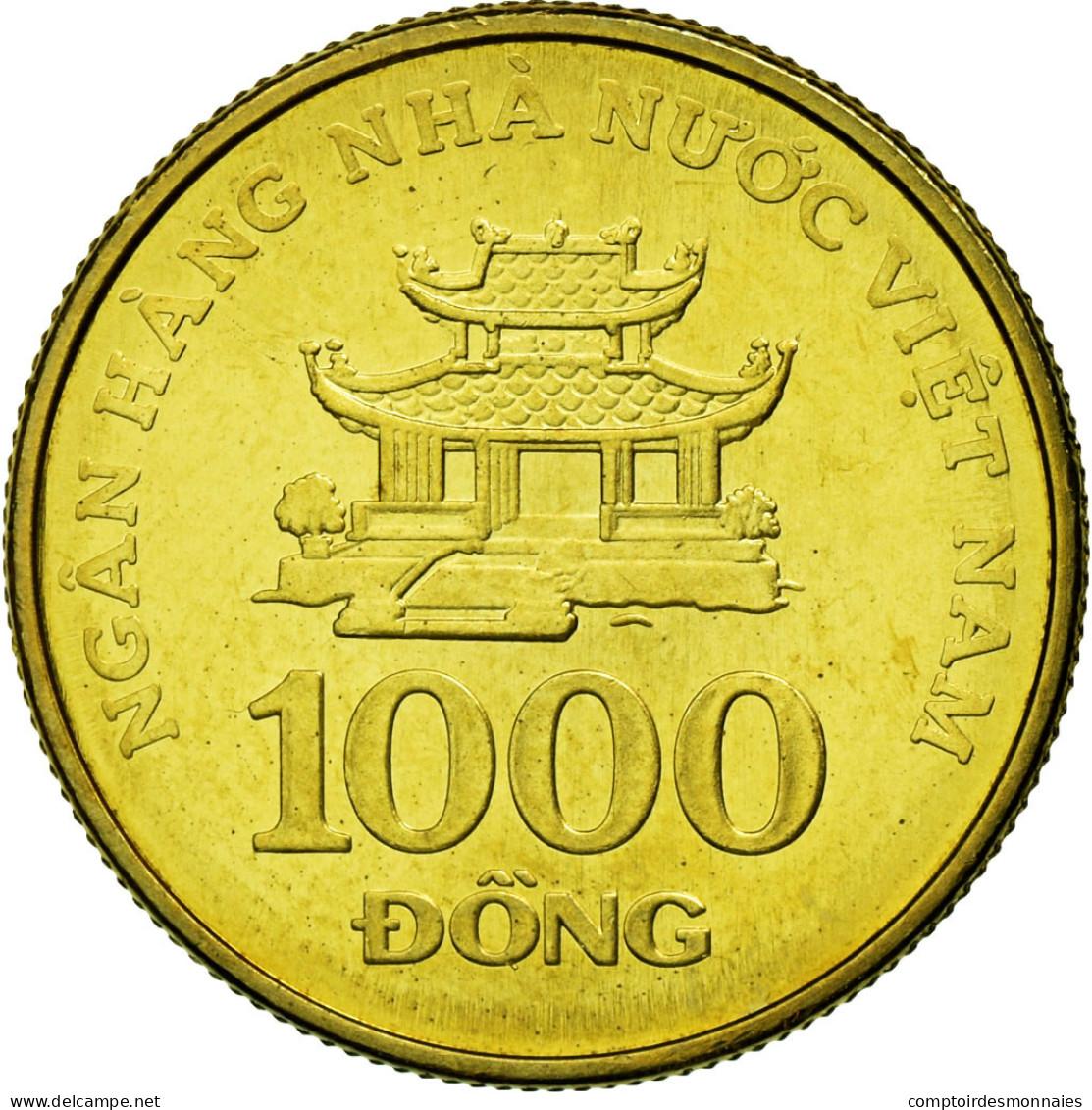 Monnaie, Viet Nam, SOCIALIST REPUBLIC, 1000 Dông, 2003, Vantaa, SPL, Brass - Viêt-Nam