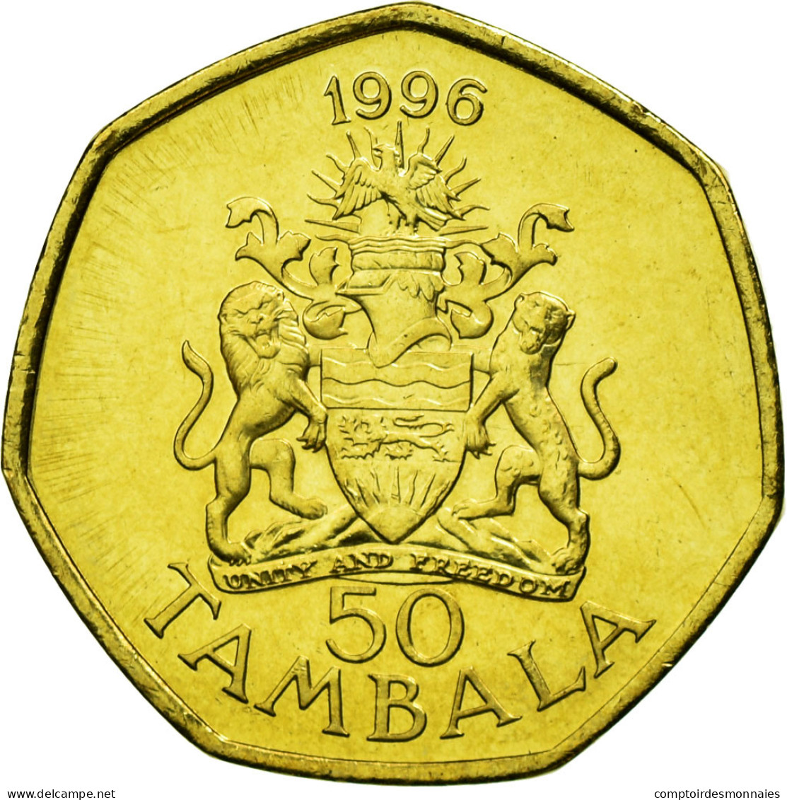 Monnaie, Malawi, 50 Tambala, 1996, SUP, Brass Plated Steel, KM:30 - Malawi