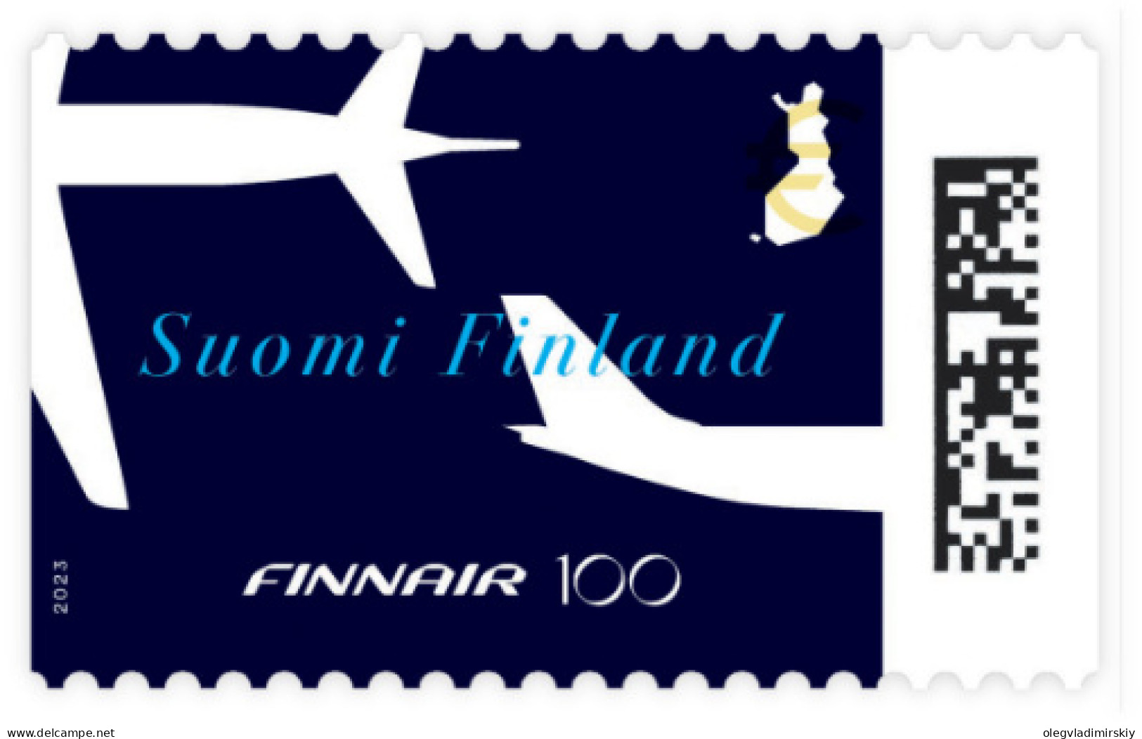 Finland Finnland Finlande 2023 FINNAIR 100 Ann Stamp Mint - Nuovi