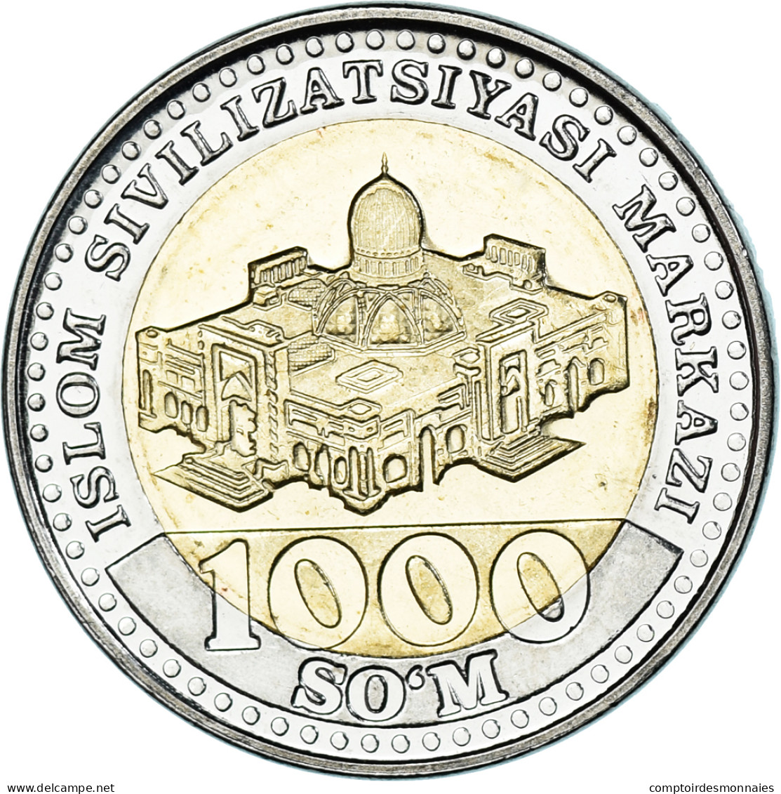 Monnaie, Ouzbékistan, 1000 Soʻm, 2022, Armoiries Nationales, SPL - Usbekistan